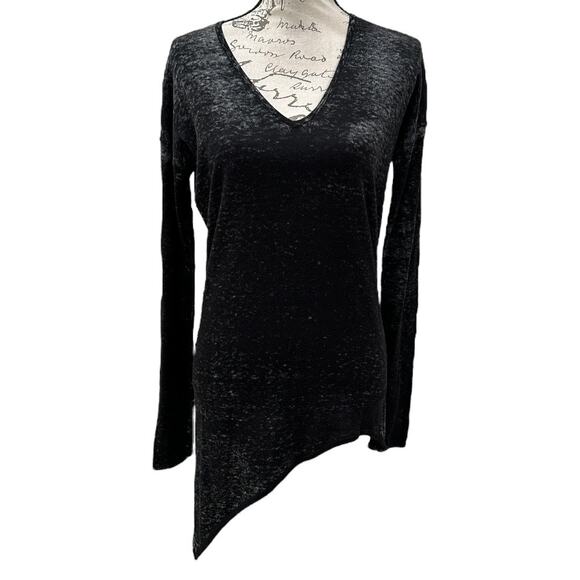 Helmut Lang Asymmetrical Long Sleeve Top - Picture 1 of 5